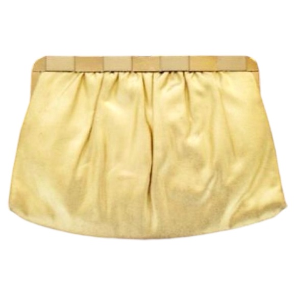 Vintage Lewisette Metallic Gold Evening Bag 6.5” x 9” - Picture 2 of 4